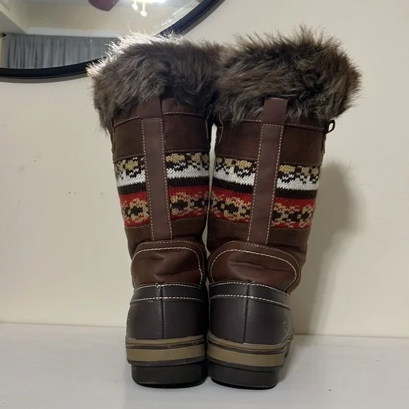 Northside Bishop Tan Nordic Winter Boots Size 9 - Picture 4 of 9